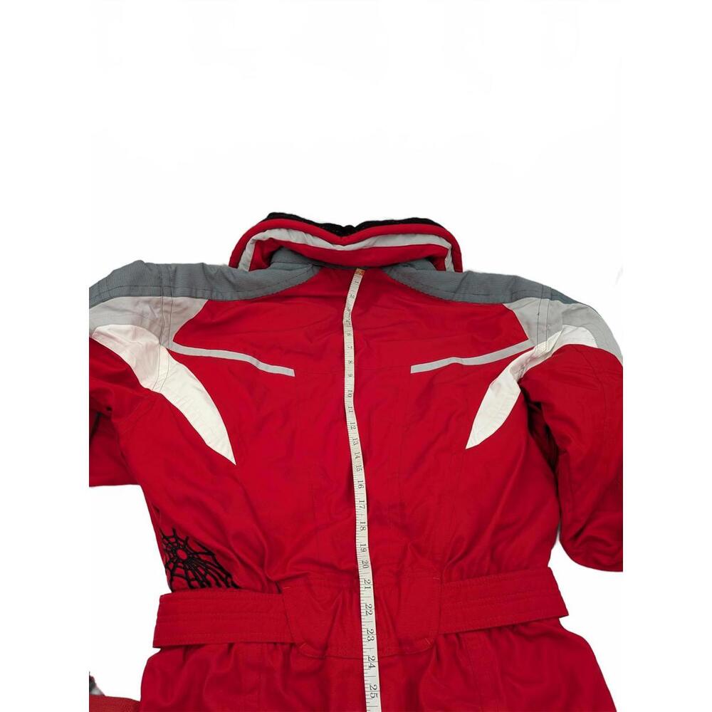 Vintage 90s Spyder One Piece Ski Suit Men's L Red Gray Retro Gorpcore Snowsuit - Picture 11 of 13